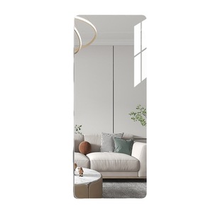 Oval <b>Wall</b> Mounted Full Length <b>Mirror</b> Frameless For Bedroom Home Use - Product Image 4