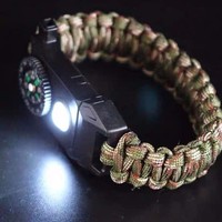 XIWANG Camping Randonnée Paracord Tissé En Plein Air Heavy Duty Paracord Couteau Bracelet De Survie