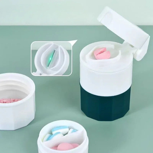 New Multifunction Portable Powder <b>Tablet</b> Powder Pill Cutter Medicine Box Storage Pill Crusher Splitters Bas - Product Image 2