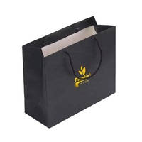 Boîte-cadeau de luxe personnalisée pour produits de beauté, emballage personnalisé, sacs-cadeaux en papier noir avec impression de logo