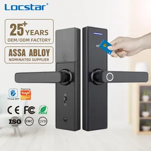 Locstar USB ללא מפתח נטען אלקטרוני דיגיטלי מנעול דלת מנעול טביעת אצבע זיגבי מנעול דלת מנעול טביעת אצבע
