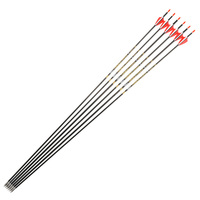 Flèche en carbone pur SPG 3,2 mm pour tir à l'arc, 33 pouces, pour arc classique et longbow, compétition, ailette en plastique, pointe métallique