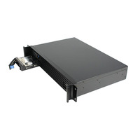 Boîtier de serveur de stockage de données 1,5U 2 baies Hot Swap Mini ITX Rackmount Ordinateur industriel Châssis de serveur