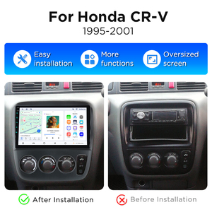 Autoradio Android 14 Junsun pour Honda CR-V CRV 1995 1996 1997-2001 Lecteur multimédia WiFi GPS Navi Écran tactile Navigation GPS - Product Image 2