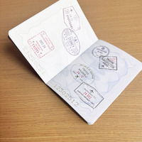 Livret de passeport personnalisé avec logo imprimé en couleur pleine page, livret de passeport personnalisé