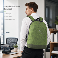 Sac à dos imperméable en nylon léger de la série Urban Wanderer, design minimaliste, compartiment interne pour ordinateur de 16 pouces, épais