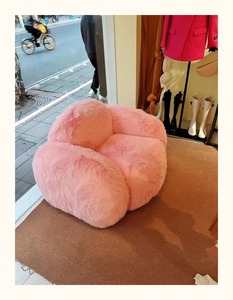 Sofá largo <span class=keywords><strong>Rosa</strong></span> estilo <span class=keywords><strong>italiano</strong></span> para niñas, sofá para sala de estar y dormitorio - Product Image 4