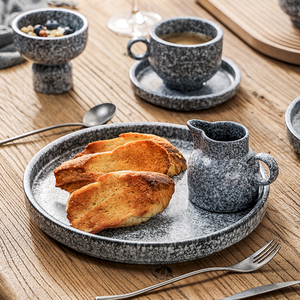 Assiettes en porcelaine Vaisselle en porcelaine en vrac Ensemble d'assiettes à dîner Vaisselle rétro Ensembles de table en céramique de qualité supérieure Fournisseur en Asie centrale - Product Image 3