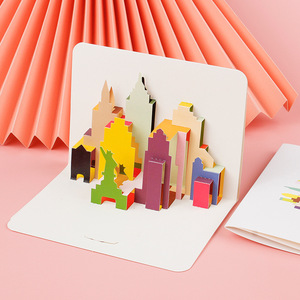 Kartu ucapan selamat ulang tahun untuk anak perempuan anak-anak istri suami 3D kue ulang tahun Pop-Up Kartu Ucapan hadiah kartu pos dengan amplop - Product Image 4