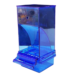 Automatische plastic voerbak voor vogels, papegaaien en duiven, met zaaddispenser voor vogelkooien en -kommen - Product Image 2