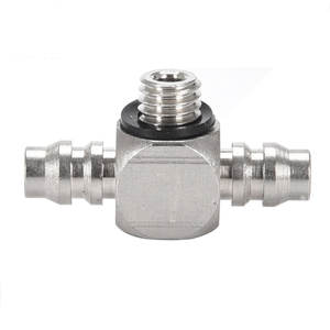 PB4-M3 de joint PB/PB4-M4/PB4-M5/PB4-M6 joint à vis rapide nickelé en <span class=keywords><strong>cuivre</strong></span> miniature à trois voies - Product Image 1