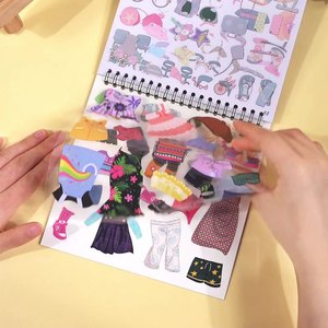 2025 popolare riutilizzabile apprendimento adesivo libro personalizzato ragazze pittura adesivi all'ingrosso personalizzati per bambini adesivi giocattolo per l'apprendimento - Product Image 2