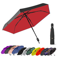 Parapluie triple, parapluie semi-automatique ultra-léger, parapluie cadeau pour femme, parapluie publicitaire pour hôtel, impression