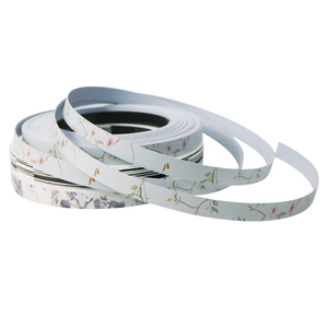 Campione gratuito di personalizzazione all'ingrosso autoadesiva eco-friendly resistente all'acqua legno colore <span class=keywords><strong>PVC</strong></span> bordo fascia per porte armadi - Product Image 6