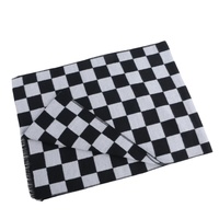 Runlin usine luxe hommes silencieux Viscose écharpe ensemble personnalisé point et Argyle motif respirant et élégant