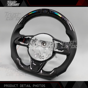 Accesorios Interiores para Automóviles <span class=keywords><strong>Suzuki</strong></span> JIMNY <span class=keywords><strong>SWIFT</strong></span> 2017-2025, <span class=keywords><strong>Volante</strong></span> Deportivo LED de Fibra de Carbono Personalizado - Product Image 3