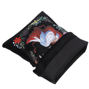 Personalizado estampado en caliente de terciopelo negro cordón <span class=keywords><strong>Tarot</strong></span> Tarjeta de tela vela embalaje bolsa de polvo de lujo suave regalo franela bolsa de terciopelo - Product Image 3