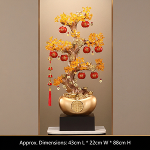 Árbol de la Fortuna para Decoración de Suelos, Adorno para Entrada de Oficina, Regalo de Inauguración de Casa o Negocio, Decoración para el Hogar que Atrae la Riqueza - Product Image 3