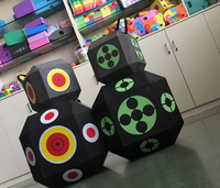 Cibles d'entraînement d'arbalète pour la chasse tir à l'arc 3D tir à l'arc EVA mousse acier Points plumes en plastique pour la pratique des jeux de sport