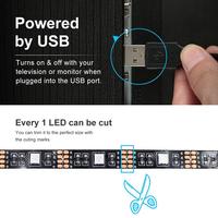 Lumières de studio, guirlandes lumineuses USB, bande LED intelligente WS2811 RGB DC5V 5050, rétroéclairage pour téléviseur, compatible avec Alexa et Google Home