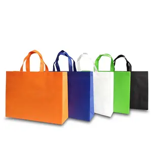 कस्टम डिजाइन उपहार रीसायकल बैग आकार recyclable कपड़े गैर बुना शॉपिंग बैग के साथ लोगो