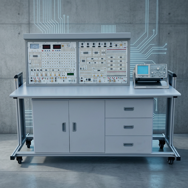 New Comprehensive Metal Electronics Training System University STEM Education Physics Lab Equipment Analog/Digital Technology