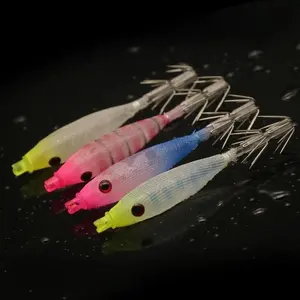 Prezzo di fabbrica in aumento pesca in acqua salata giapponese di alta qualità 4g 80mm soft squid hook glow squid jig