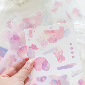 สติกเกอร์20ชิ้นต่อแพ็กภาพวาดนีออนแสงฝันชุดสมุดคู่มือสีน้ำรัศมีแบบ DIY วัสดุตกแต่งสติกเกอร์6รุ่น - Product Image 3