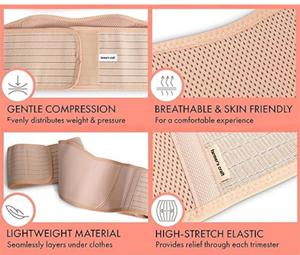 Grossesse soutien lombaire ceinture de maternité dos sciatique douleur orthèse taille bas du dos soutien oreiller pour chaise et lit pour les femmes - Product Image 3