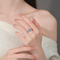 Bague de Fiançailles Vintage en Argent Sterling S925 avec Moissanite Certifiée GRA 1&2 Carats VVs1, Motif Torsadé Floral pour Femme
