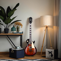 Gitar Elektrik Grote GTLP-02 Mahogany LP Set Fretboard Rosewood Pickup H-H 6 Senar Finishing Pernis Layanan OEM Musik