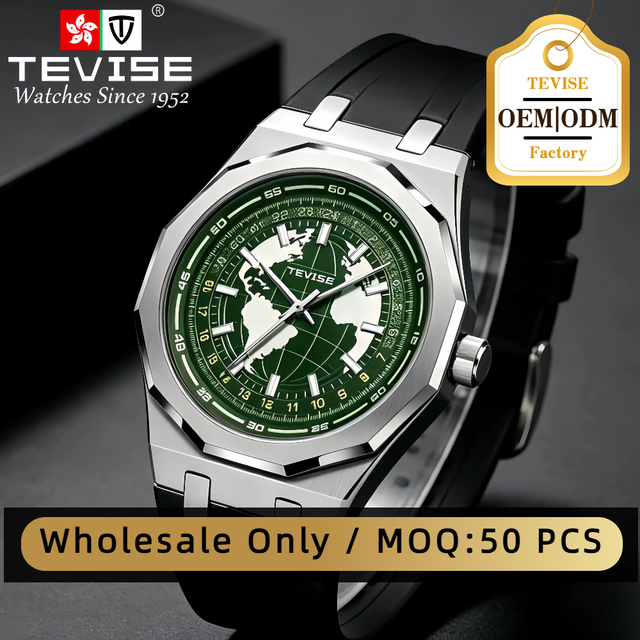 TEVISE Wholesale Custom Watch Mechanical Automatic Watches Men's Waterproof Mechanical Watches No Battery
