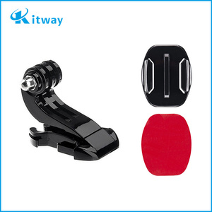 <span class=keywords><strong>Action</strong></span> Máy Ảnh Mũ Bảo Hiểm Cong Dính Núi Bề Mặt Gắn Kết Sticker + J Hook Núi Cho Go Pro Heros 10 9 8 7 6 5 Phụ Kiện - Product Image 2