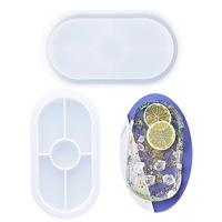 Moules ovales souples en silicone pour le moulage avec résine, béton, ciment et argile polymère Moule ovale en silicone