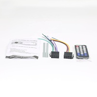 Reproductor MP3 para coche, receptor de Radio FM estéreo BT, con Control remoto, compatible con AUX/USB/tarjeta TF