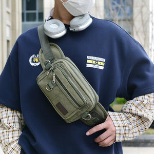 Nueva Bolsa de Pecho para Hombre, de Lona, Gran Capacidad, Multifuncional, para Uso Diario, Verano 2025 - Product Image 2