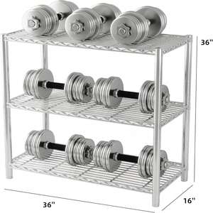 Étagère en fil métallique pour salle de bain Étagère en fil métallique pour salle de bain Étagère en fil métallique pour cuisine Étagères pour salon Étagères chromées - Product Image 3