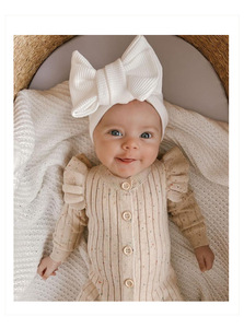 Suéter con Volantes para Bebés Recién Nacidos de Primavera y Otoño, Body de Manga Larga para Bebés, Mameluco de Punto para Niñas Pequeñas - Product Image 5