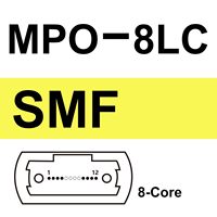 Cable de Conexión Damu MPO APC Hembra a 8 LC UPC Monomodo OS2 Fanout, 9/125um LSZH QSFP 40G, para Centro de Datos, 5m