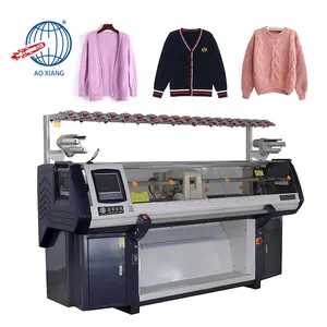 Máquinas de tejer suéter ropa interior plana Jacquard computarizada personalizada de proveedor OEM
