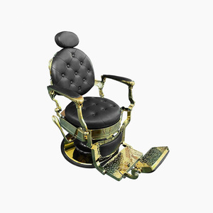 Sillón de Barbería con Acero Inoxidable y Reclinación Ajustable - Product Image 4