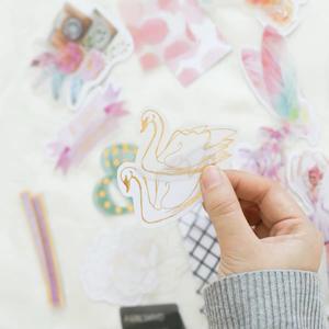 Papier découpe pour décoration de scrapbooking, 50 pièces, en vrac, avec feuilles, pour bricolage, diy - Product Image 6