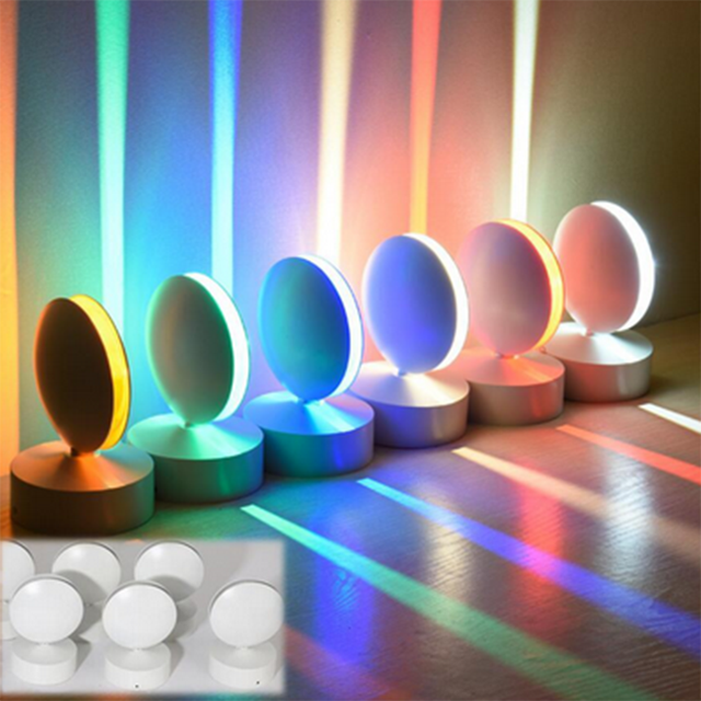 RGB Color Decoration LED Windows Trick Light 360 Degree 10W LED Lighting Trick Window Light