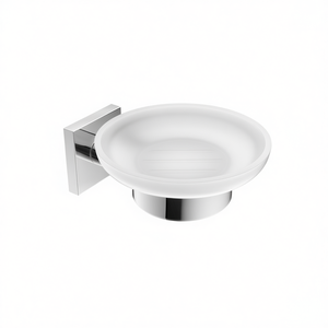 Porte-savon Hotel Maison en chrome brossé, diamètre 11 cm, accessoire de salle de bain mural - Product Image 3