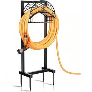 Garden Water Pipe Rack Detachable Carbon Steel Powder Coated Free <b>Standing</b> For Outdoor Use - Product Image 3