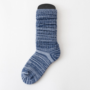 Calcetines holgados de pierna larga y delgada de algodón con estampado informal de color puro para mujer - Product Image 4