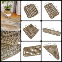 Tapis de sol pour animaux de compagnie de bonne qualité, hamac de repos en jonc de mer tressé à la main pour crabes, lézards, araignées, scorpions, geckos, lit suspendu balançoire