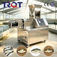 Machine extrudeuse d'aliments pour aquaculture TRQT, capacité élevée de 150 kg/h, en acier inoxydable, pour aliments flottants/coulants, fermes piscicoles/crevettières