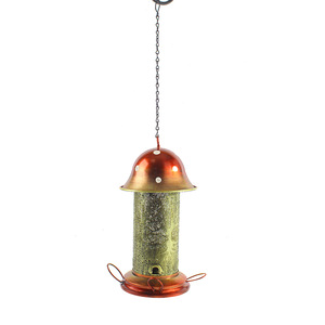 Nouvelle mangeoire à oiseaux rétractable en métal pour l'extérieur, distributeur d'aliments pour oiseaux de jardin, mangeoire imperméable et anti-écureuils pour oiseaux - Product Image 4