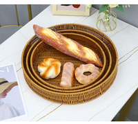 BPA-vrije, milieuvriendelijke plastic rieten fruit- en snack schaal, synthetische rotan mand, moderne stijl, multifunctioneel, voor het serveren van eten, geweven van riet.